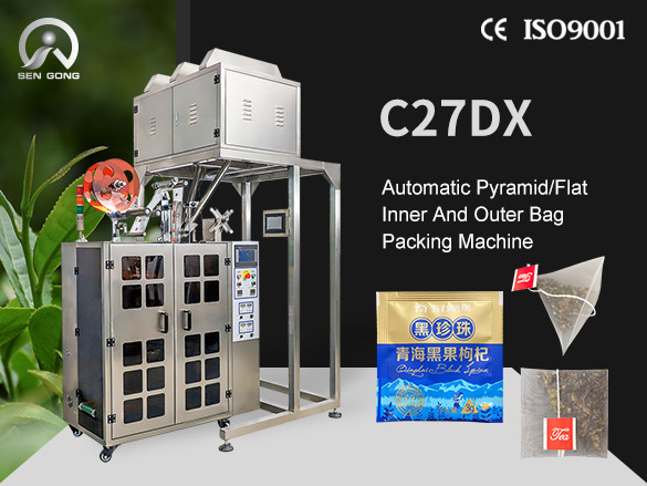C27DX Automatic Nylon Pyramid/Flat Inner and Outer Bag Packing Machine