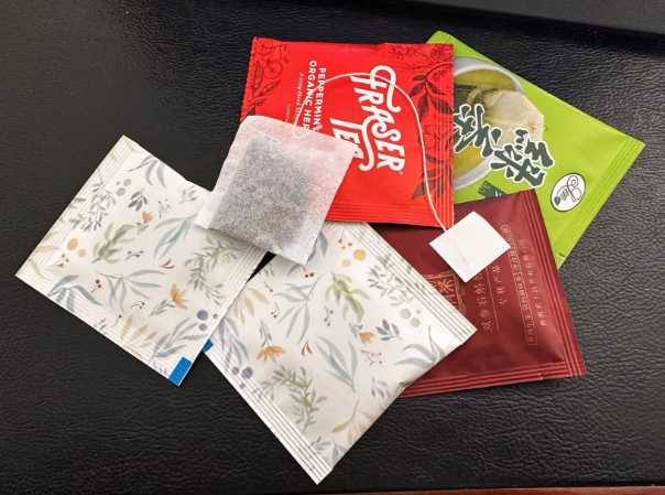 Tea Bag Packaging Machine with string and tag