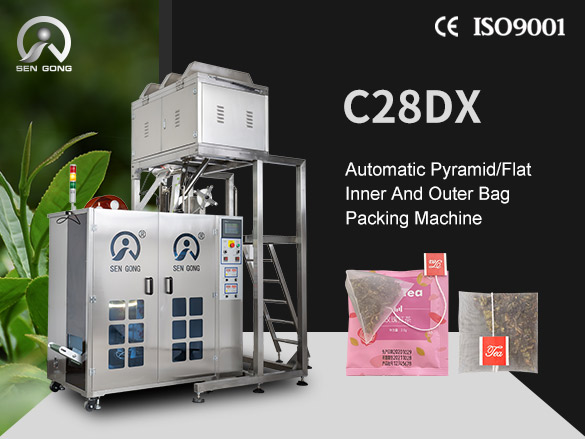 C28DX Automatic Nylon Pyramid/Flat Inner and Outer Bag Packing Machine