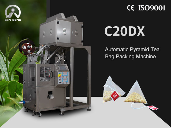 C20DX Automatic Pyramid Tea Bag Packaging Machine with 4 Head Weighs