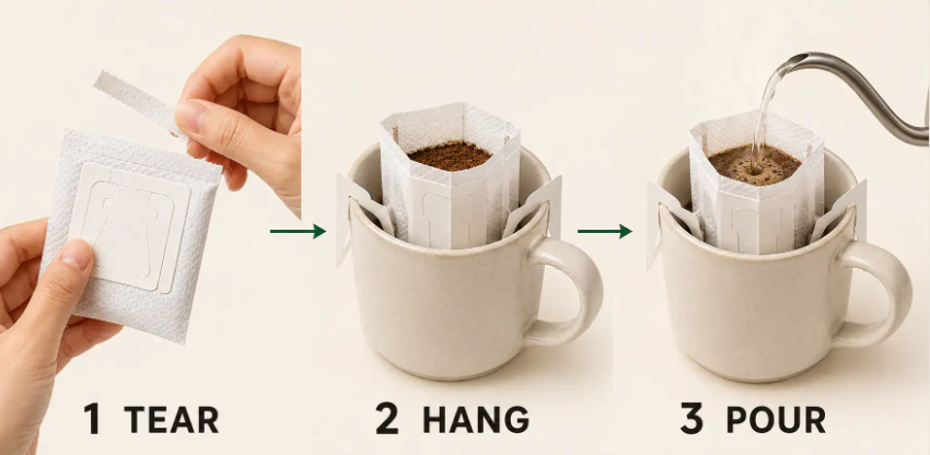 Germany Ground Coffee Drip Coffee Bag Packaging Machine for Consistent Single-Serve Filter Coffee Germany Ground Coffee Drip Coffee Bag Packaging Machine for Consistent Single-Serve Filter Coffee