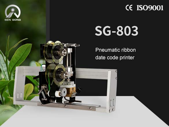 SG-803 Pneumatic ribbon date code printer